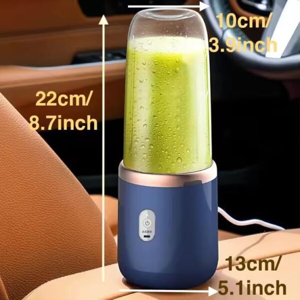 Qlect Portable Blender Electric Juicers Fruit Mixers USB Rechargeable Smoothie Mini Personal Juicer 6 Blades 3Gears With 1500 Mah Rechargeable Battery-Smoothie Blender