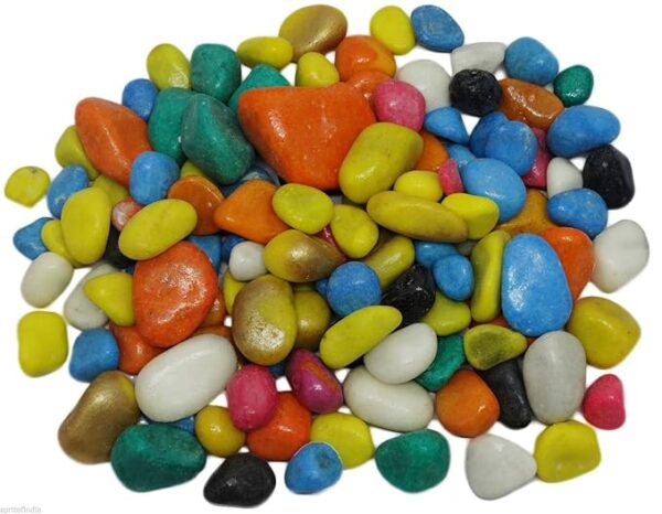 10kg Multi Color B Size Pebbles for Garden Decor Plant Home Decor Backyard Patio Pathway Indoor and Outdoor Gravel Soil Stone Pebbles Chips Decoration Fish Tank Substrate
